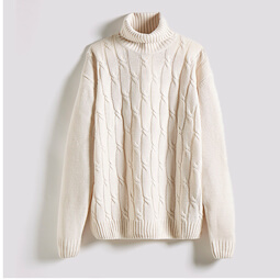 Cable Roll Neck Jumper